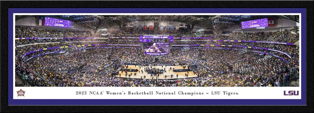2023 NCAA Women's Basketball National Champions Panoramic Picture - LSU Tigers  Select Frame