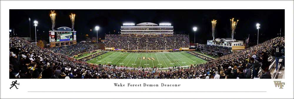 Wake Forest Demon Deacons Football Panoramic Picture - Allegacy Federal Credit Union Stadium  Unframed
