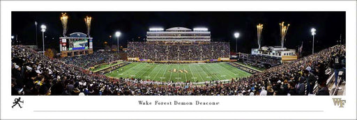 Wake Forest Demon Deacons Football Panoramic Picture - Allegacy Federal Credit Union Stadium  Unframed