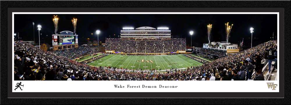 Wake Forest Demon Deacons Football Panoramic Picture - Allegacy Federal Credit Union Stadium  Select Frame