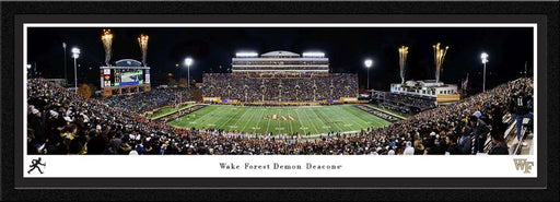 Wake Forest Demon Deacons Football Panoramic Picture - Allegacy Federal Credit Union Stadium  Select Frame