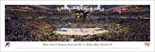 Wake Forest Demon Deacons Men's Basketball Panoramic Picture - LJVM Coliseum Fan Cave Decor  Unframed