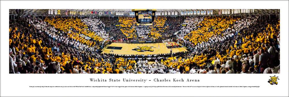 Wichita State Shockers Basketball Panoramic Picture - Charles Koch Arena  Unframed