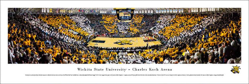 Wichita State Shockers Basketball Panoramic Picture - Charles Koch Arena  Unframed