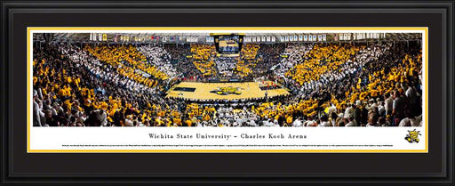 Wichita State Shockers Basketball Panoramic Picture - Charles Koch Arena  Deluxe Frame