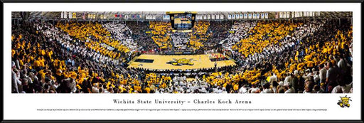 Wichita State Shockers Basketball Panoramic Picture - Charles Koch Arena  Standard Frame