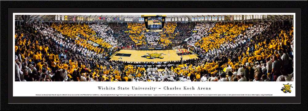 Wichita State Shockers Basketball Panoramic Picture - Charles Koch Arena  Select Frame