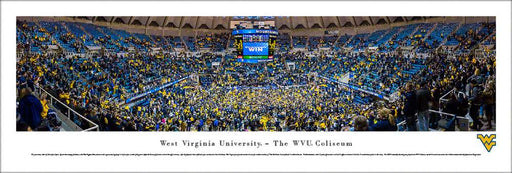 WVU Mountaineers Basketball Panoramic Picture  Unframed