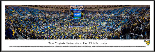 WVU Mountaineers Basketball Panoramic Picture  Standard Frame