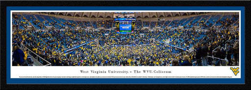WVU Mountaineers Basketball Panoramic Picture  Select Frame