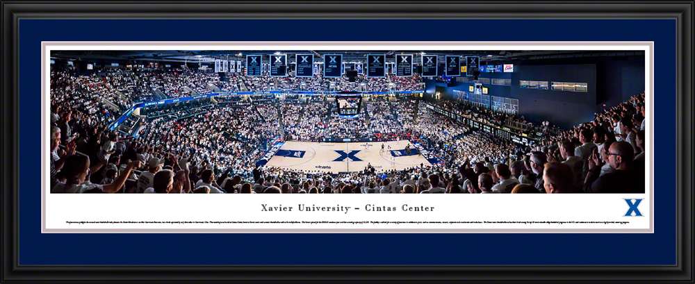Xavier Musketeers Basketball Panoramic Picture - Cintas Center  Deluxe Frame