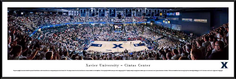 Xavier Musketeers Basketball Panoramic Picture - Cintas Center  Standard Frame