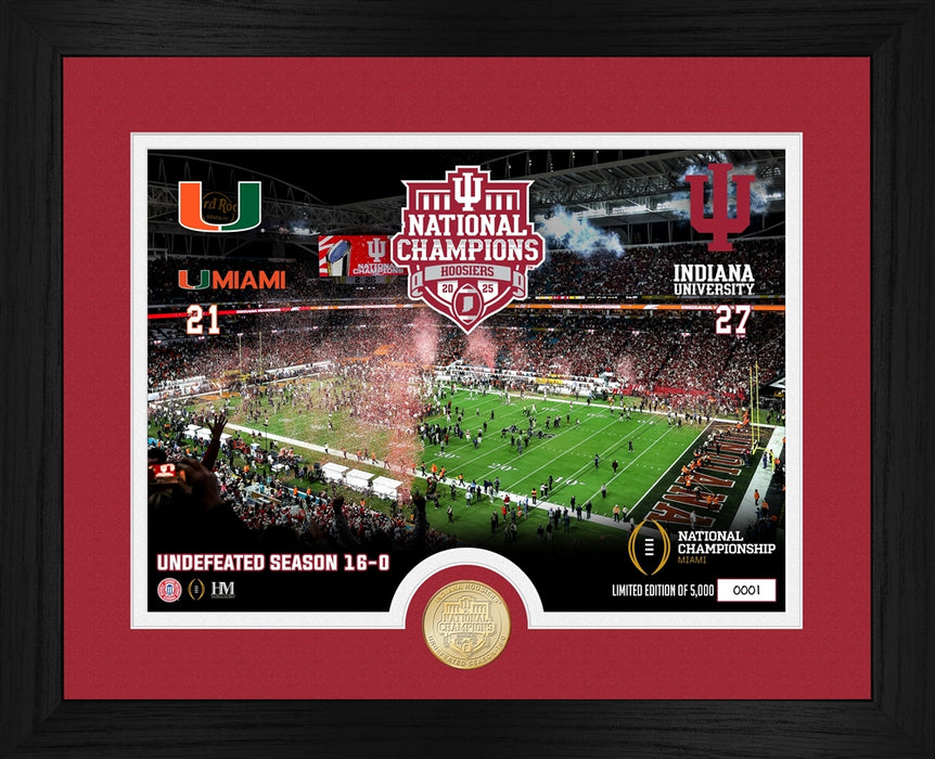 University of Indiana Hoosiers 2025-26 CFP National Champions Celebration Bronze Coin Photo Mint