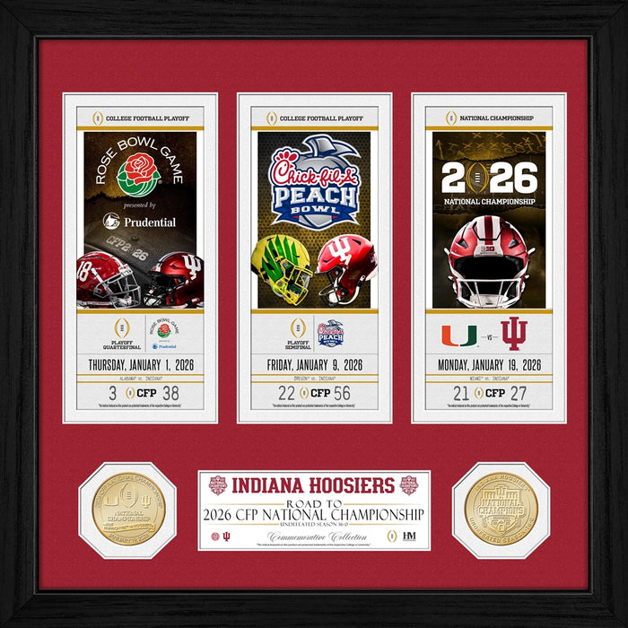 University of Indiana Hoosiers 2025-26 CFP National Champions Road to the Championship Bronze Coin Photo Mint
