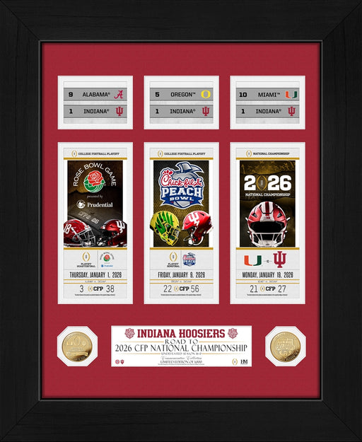 University of Indiana Hoosiers 2025-26 CFP National Champions Deluxe Road to the Championship Gold Coin Photo Mint