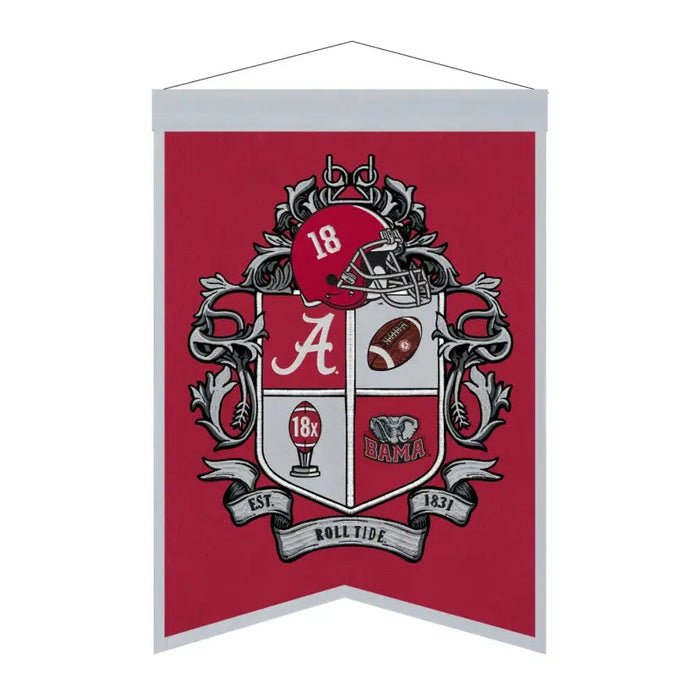 Alabama Crimson Tide Team Crest Banner