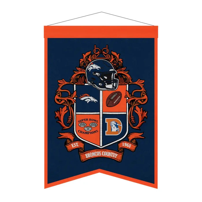 Denver Broncos Team Crest Banner