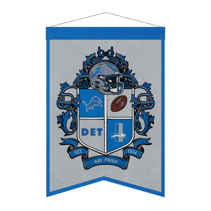 Detroit Lions Team Crest Banner