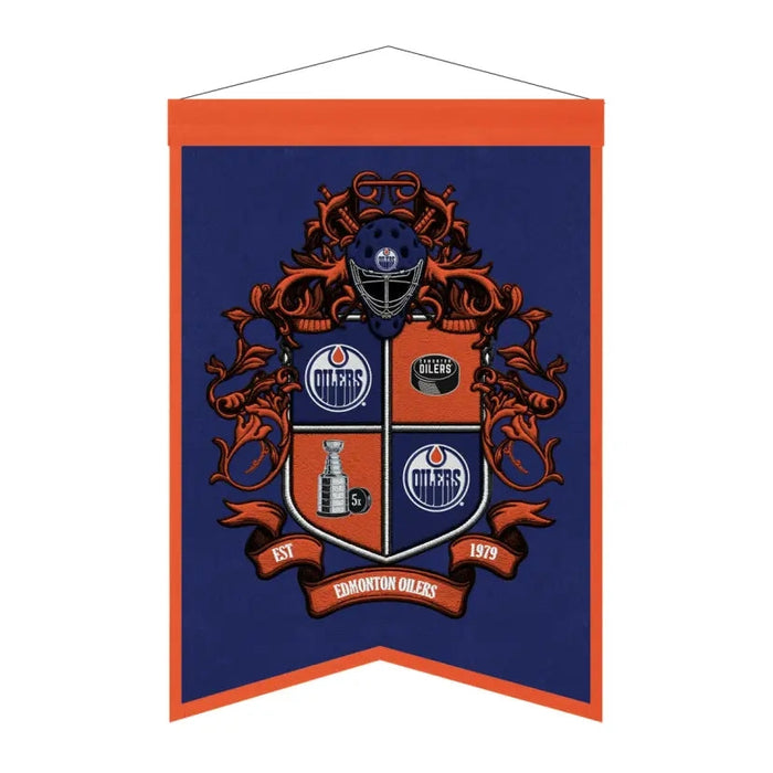 Edmonton Oilers Team Crest Banner