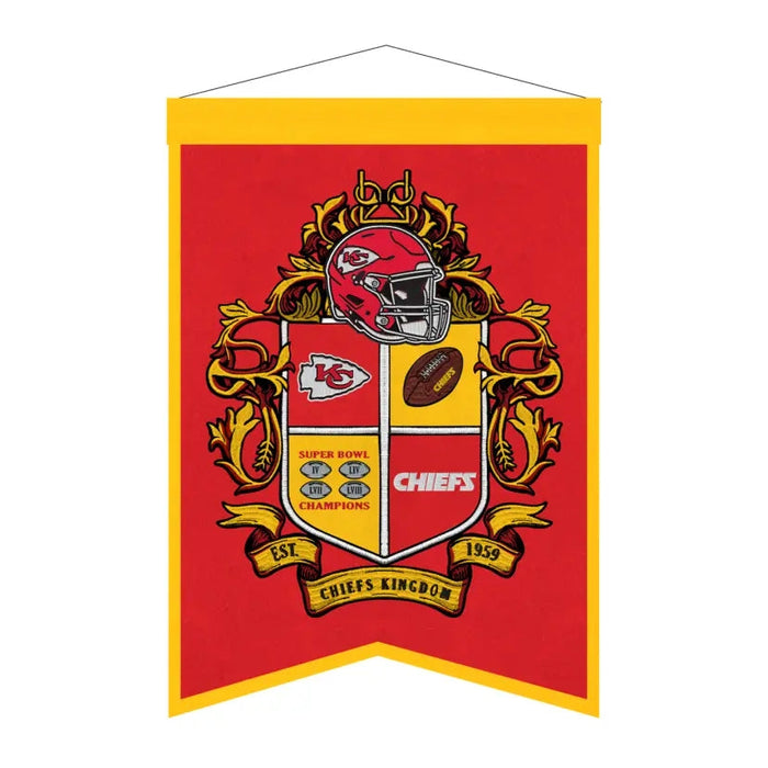 Kansas City Chiefs Team Crest Banner