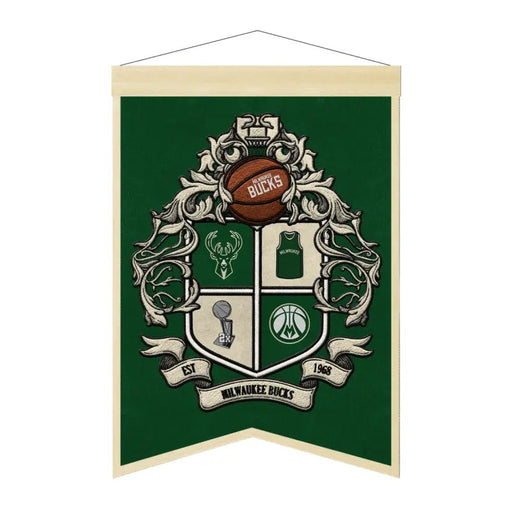 Milwaukee Bucks Team Crest Banner