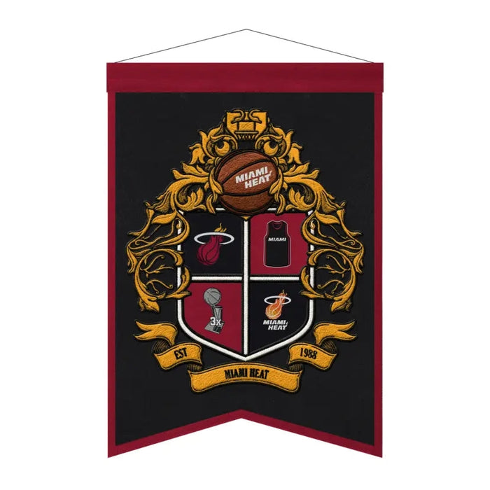 Miami Heat Team Crest Banner