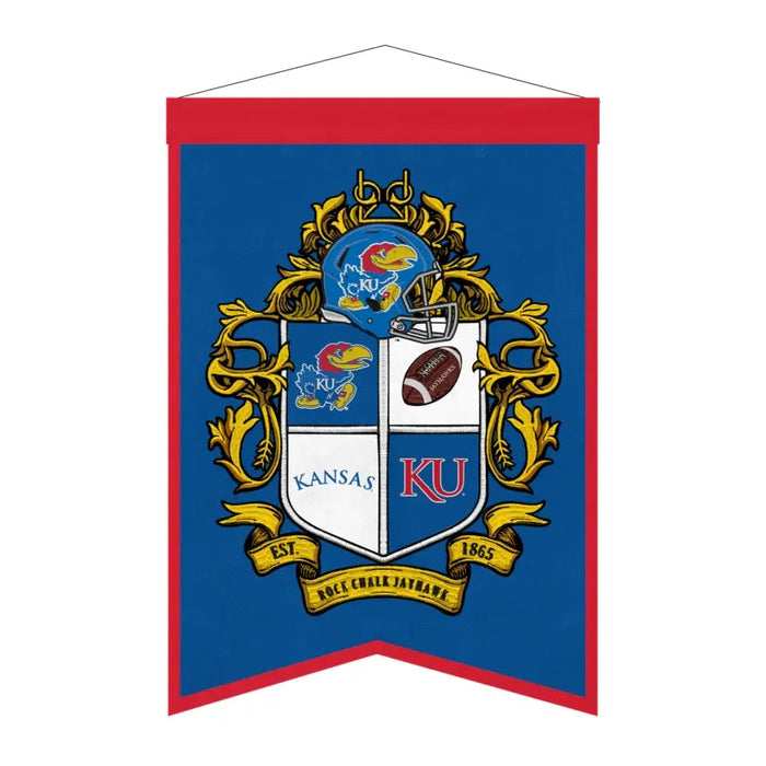 Kansas Jayhawks Team Crest Banner