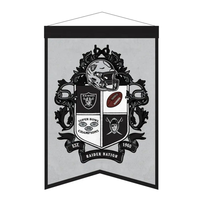 Las Vegas Raiders Team Crest Banner