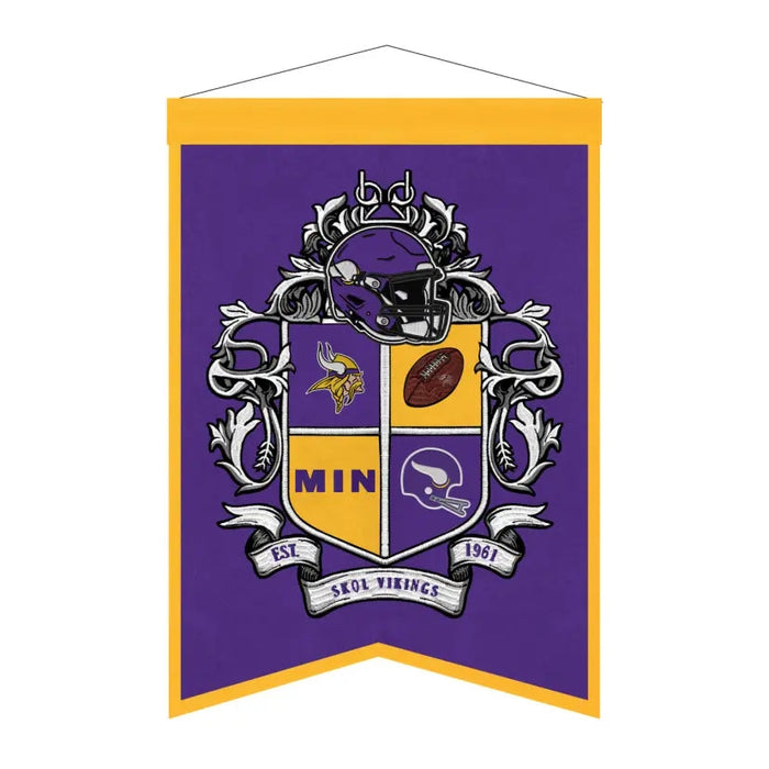Minnesota Vikings Team Crest Banner