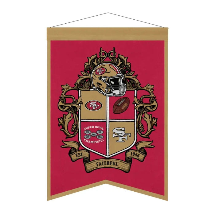 San Francisco 49Ers Team Crest Banner