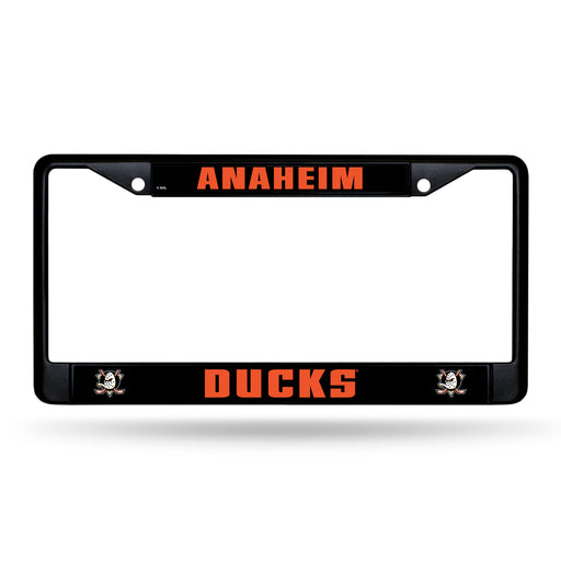 Anaheim Ducks License Plate Frame (Black Metal)