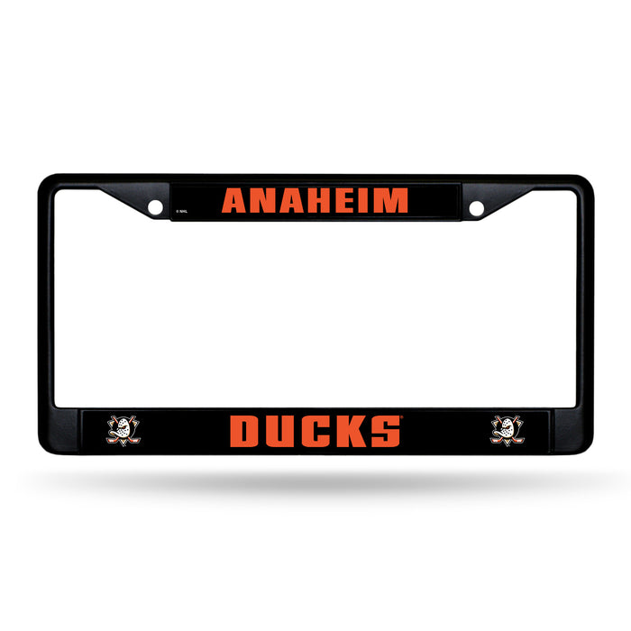 Anaheim Ducks License Plate Frame (Black Metal)