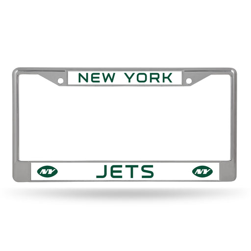 New York Jets License Plate Frame (Chrome)