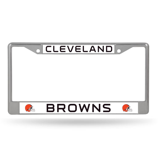 Cleveland Browns License Plate Frame (Chrome)