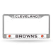 Cleveland Browns License Plate Frame (Chrome)