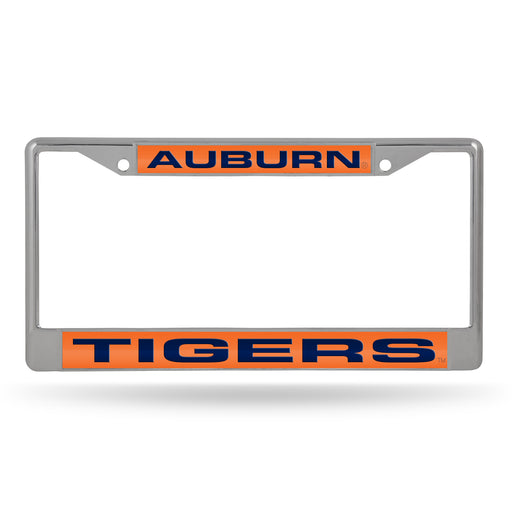 Auburn Tigers Chrome Laser License Plate Frame