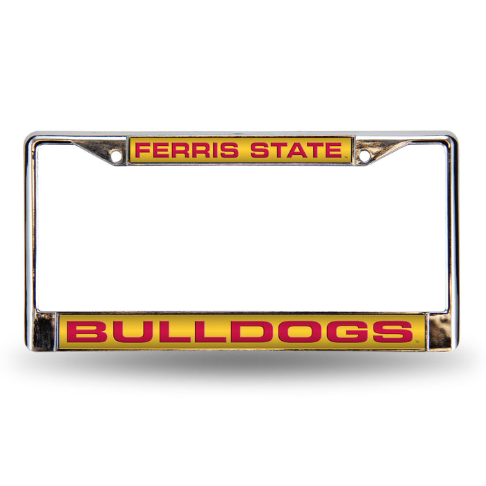 Ferris State Chrome Laser License Plate Frame