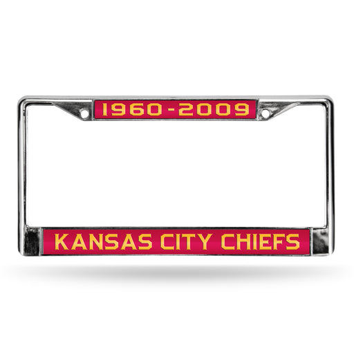 Kansas City Chiefs Chrome Laser License Plate Frame