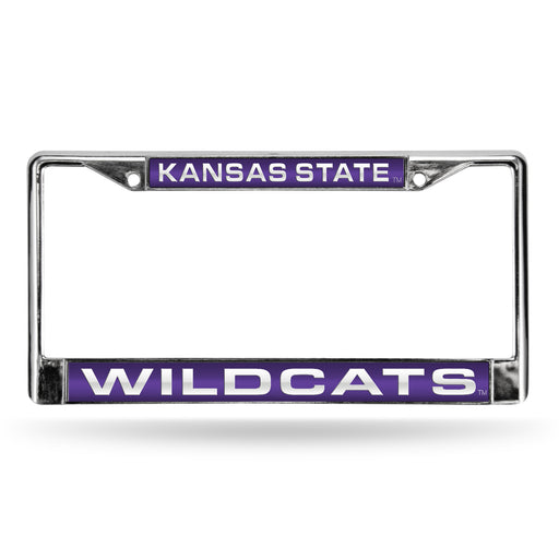 Kansas State Wildcats Chrome Laser License Plate Frame