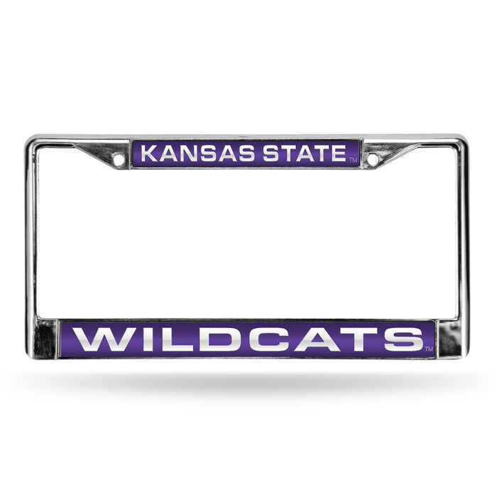 Kansas State Wildcats Chrome Laser License Plate Frame