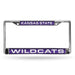 Kansas State Wildcats Chrome Laser License Plate Frame