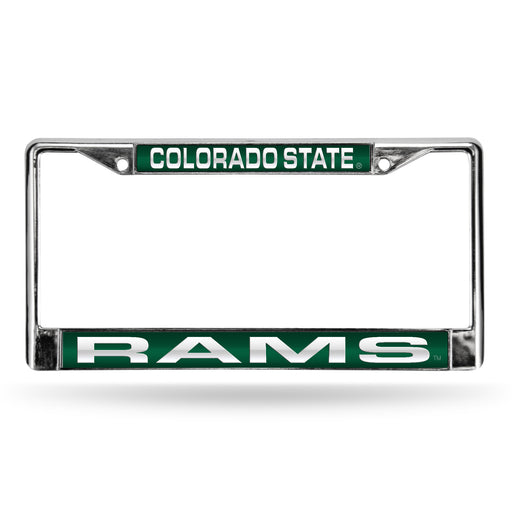 Colorado State Rams Chrome Laser License Plate Frame