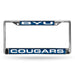 BYU Cougars Chrome Laser License Plate Frame