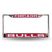 Chicago Bulls Chrome Laser License Plate Frame