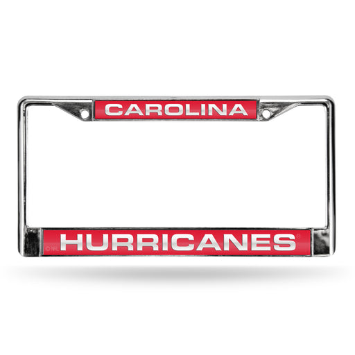 Carolina Hurricanes Chrome Laser License Plate Frame