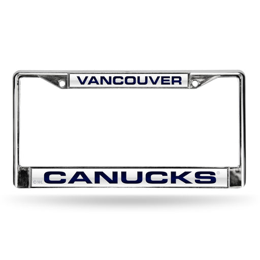 Vancouver Canucks Chrome Laser License Plate Frame