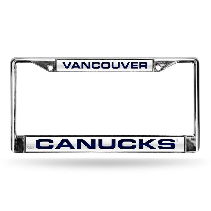 Vancouver Canucks Chrome Laser License Plate Frame