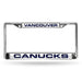 Vancouver Canucks Chrome Laser License Plate Frame