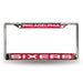 Philadelphia 76ers Chrome Laser License Plate Frame