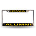 Iowa Hawkeyes Chrome Laser License Plate Frame